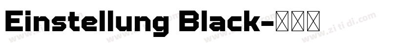 Einstellung Black字体转换